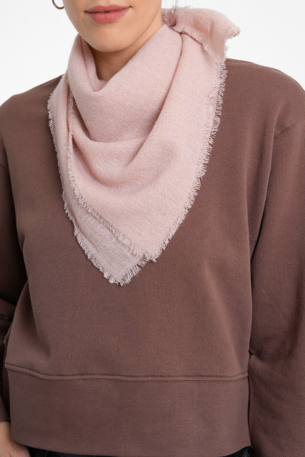 Cara Wool Scarf - powder