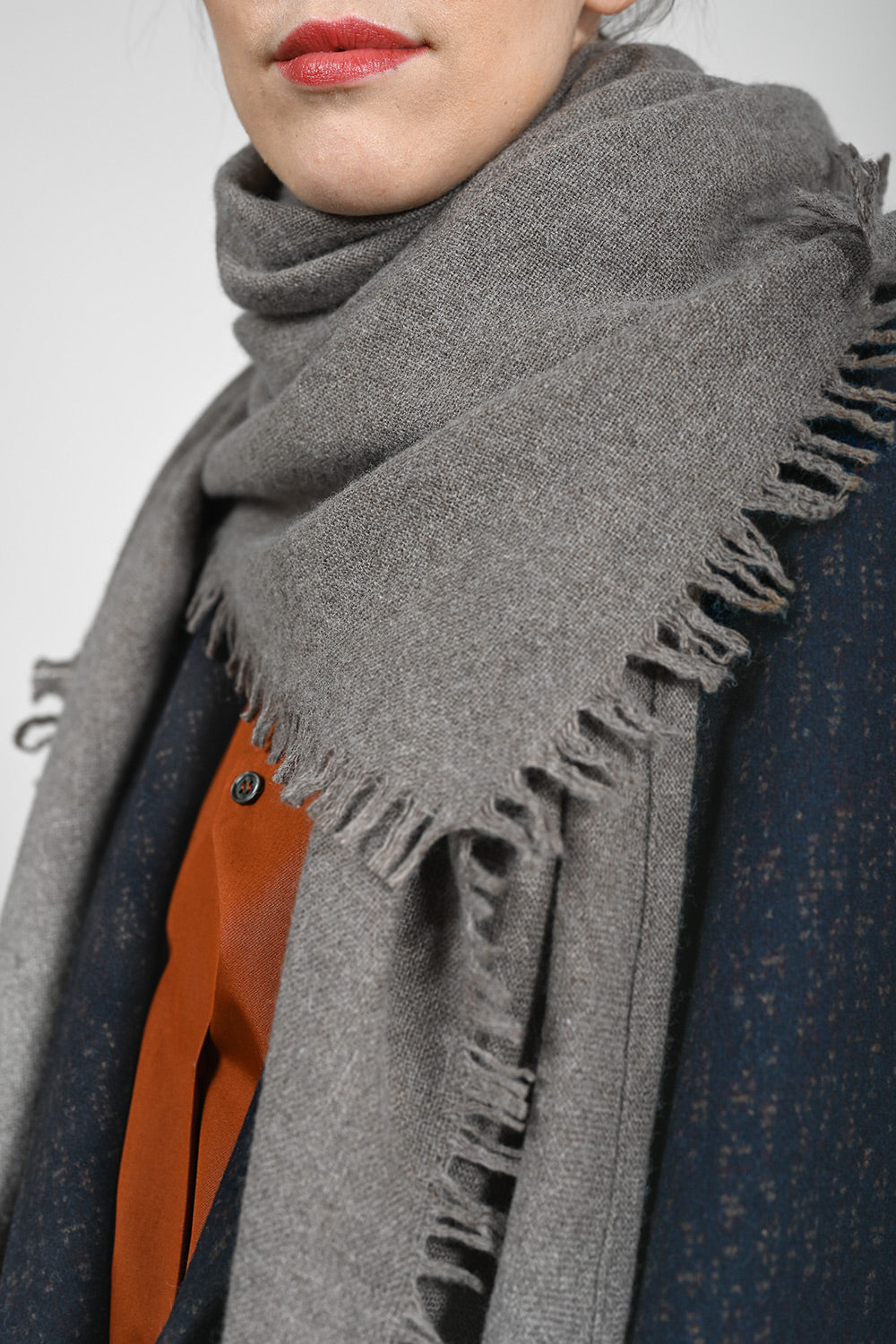 Quelara Wool Stola - taupe