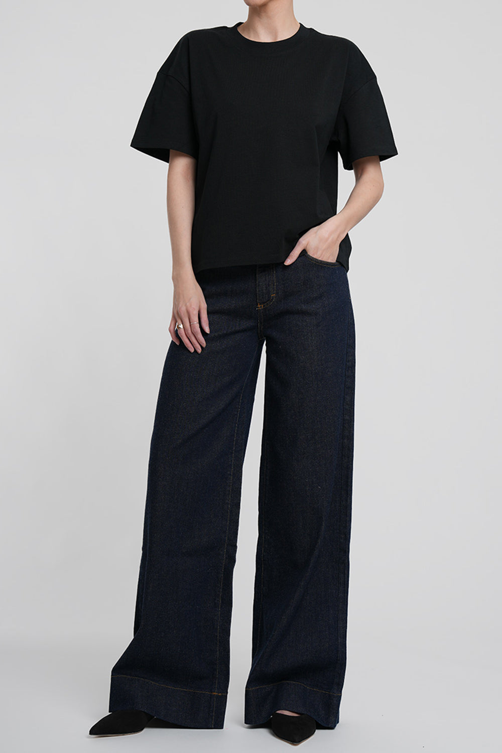 Tessa Organic Cotton Shirt - black