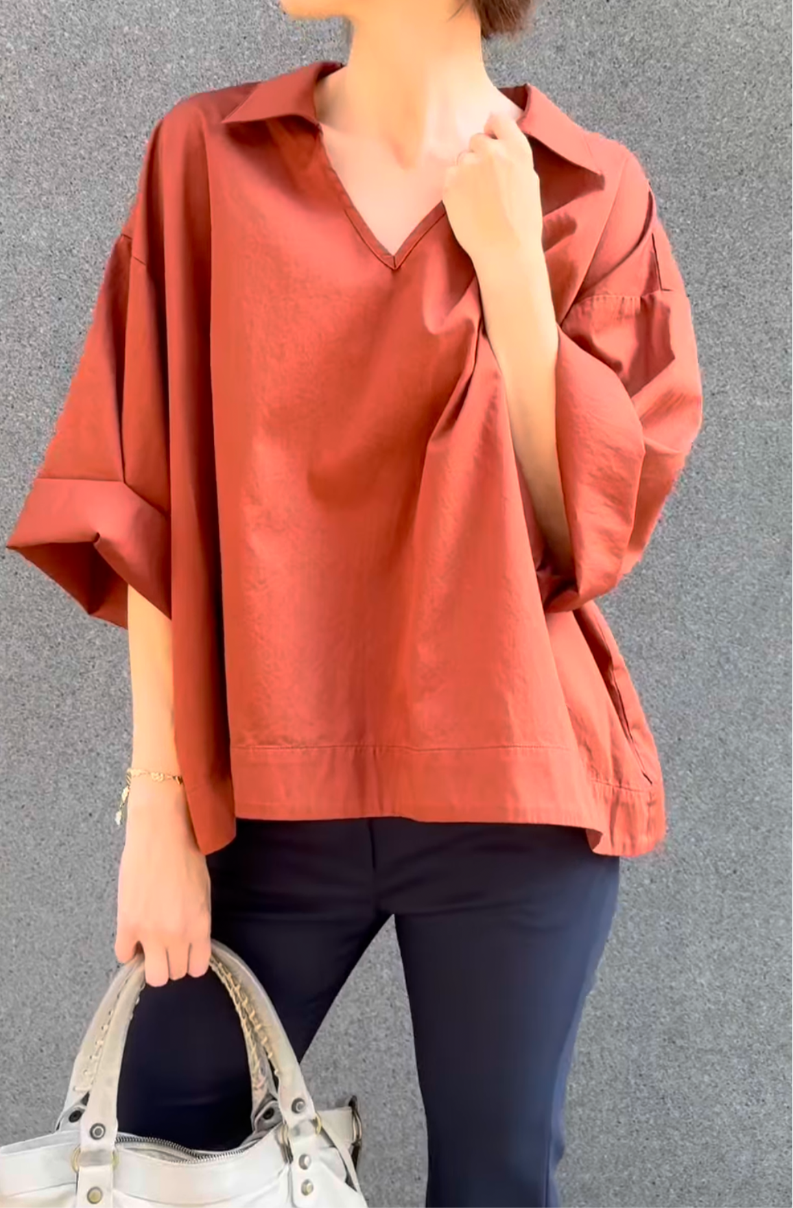 Corfu Blouse - rust