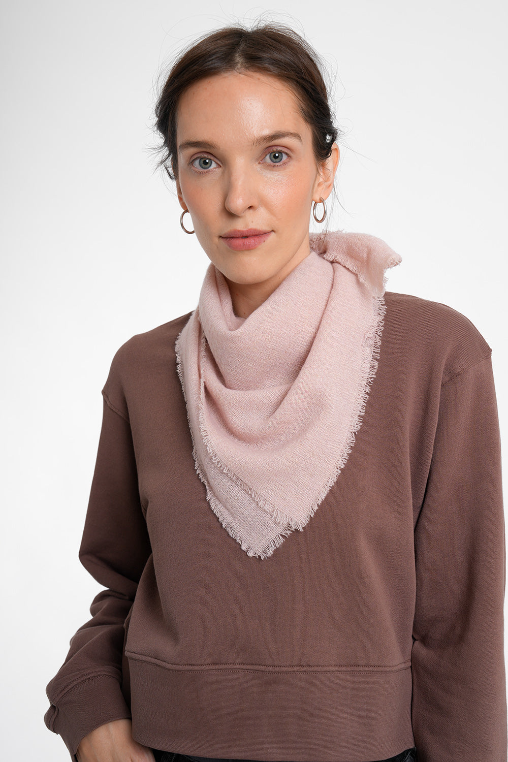 Cara Wool Scarf - powder
