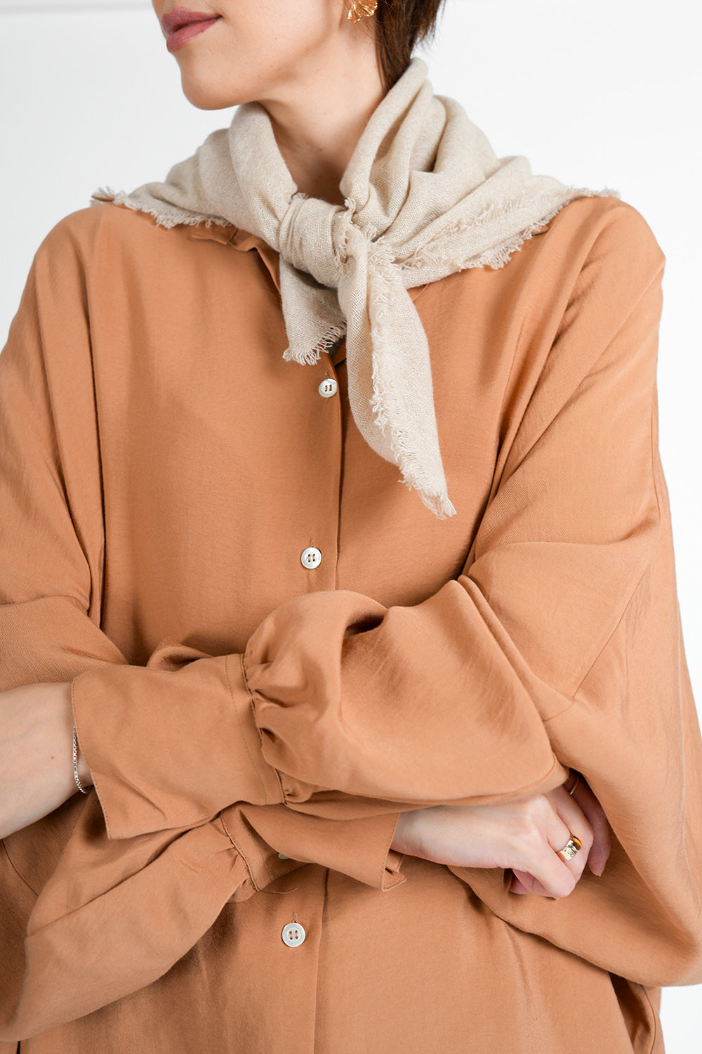 Cerena Viscose Blouse - cinnamon