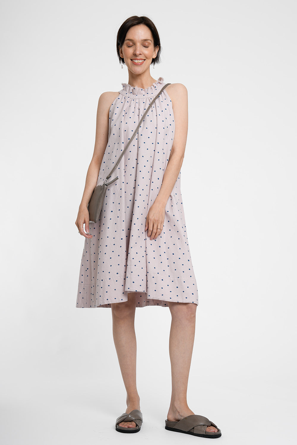 Alba 1090 Dress - flowers powder
