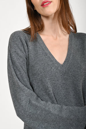 Alessia Wool Dress - dark grey