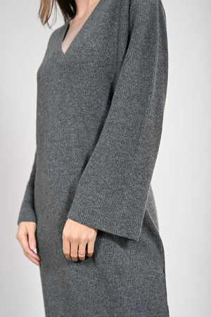 Alessia Wool Dress - dark grey