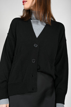 Anada Wool Cardigan - black