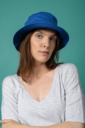 Barenel Cotton Hat - indigo