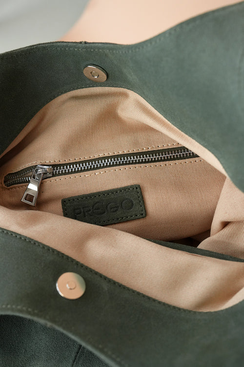 Belinda Vel Bag - sage