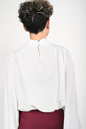 Cafilia Silk Blouse - white