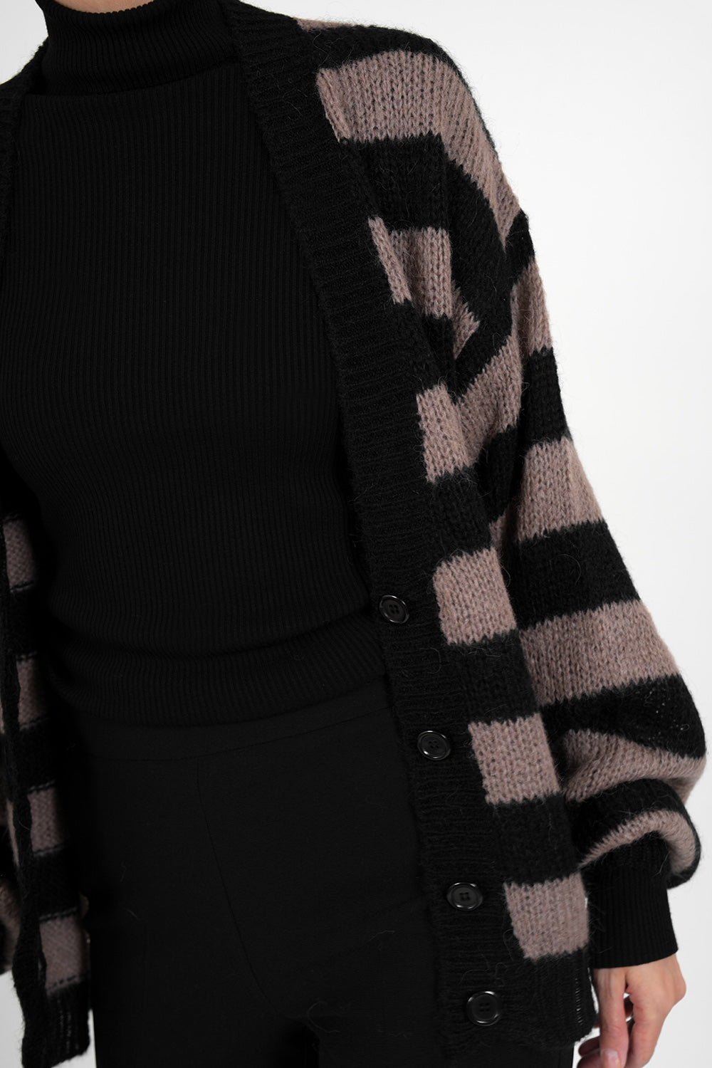 Camila Cardigan - black coffee