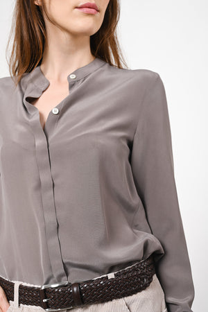 Camille Silk Blouse - dust