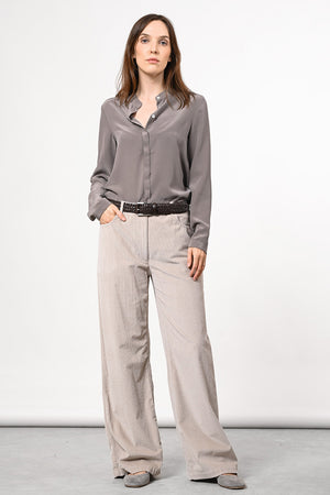 Camille Silk Blouse - dust