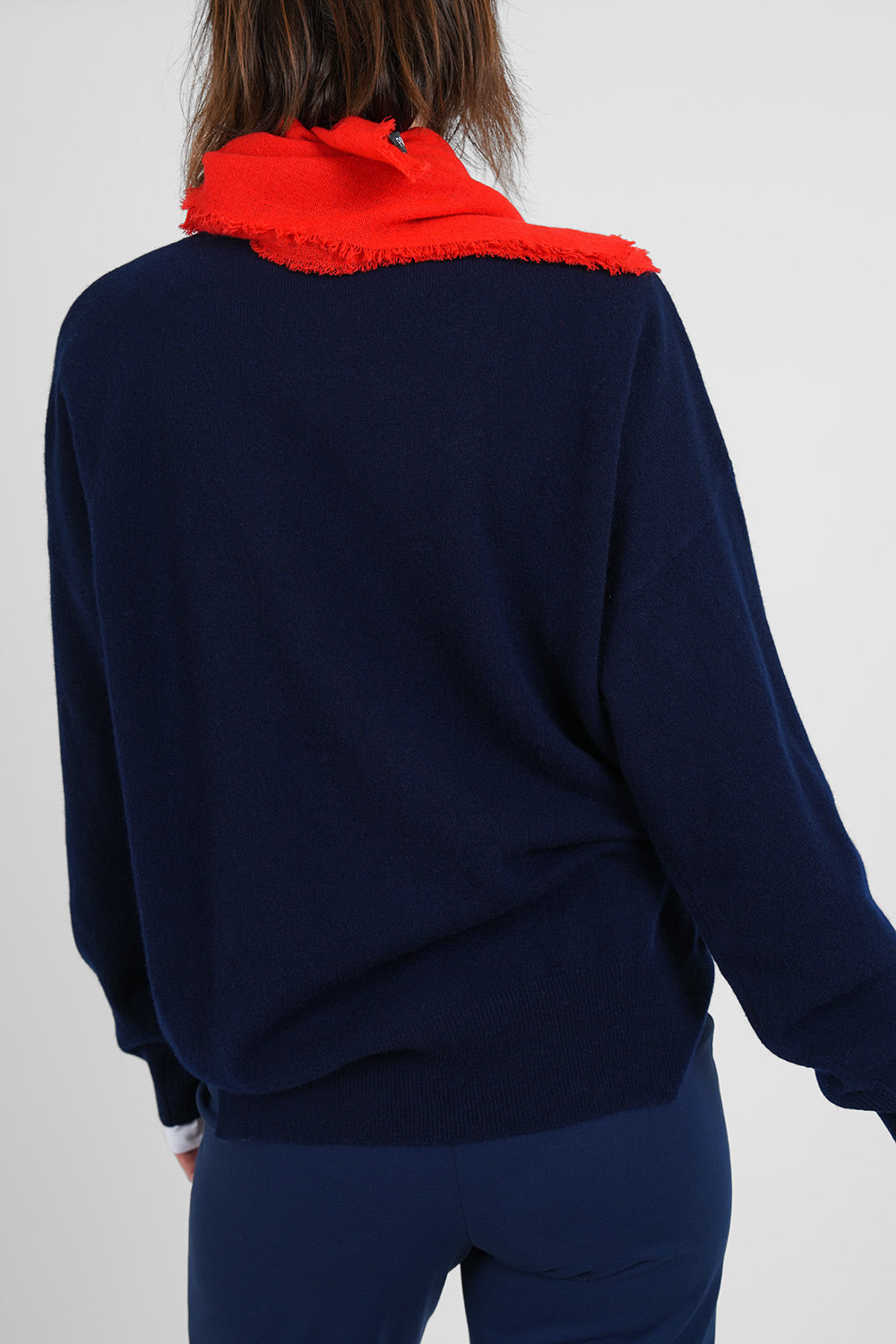 Cara Wool Scarf - cherry