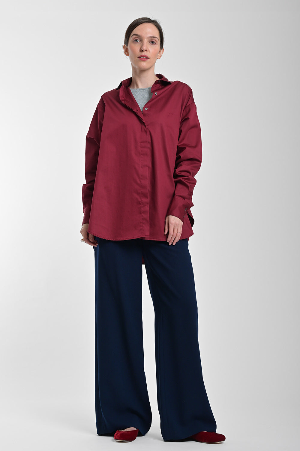 Carmon 801 Blouse - wine
