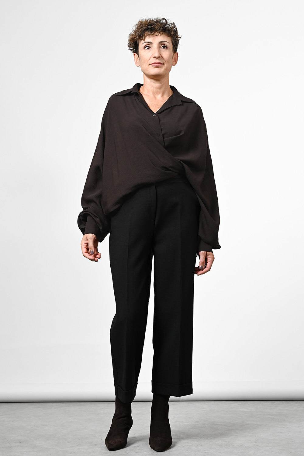 Cerena 394 Blouse - dark brown