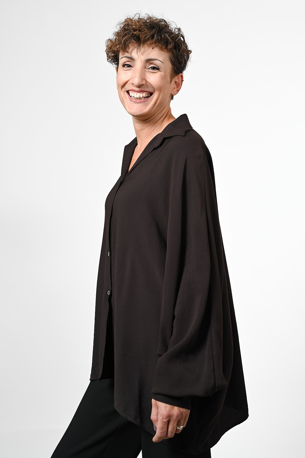 Cerena 394 Blouse - dark brown