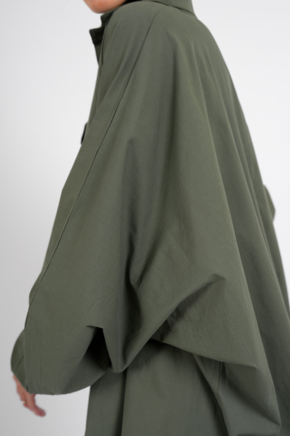 Cerena Poplin Blouse - khaki