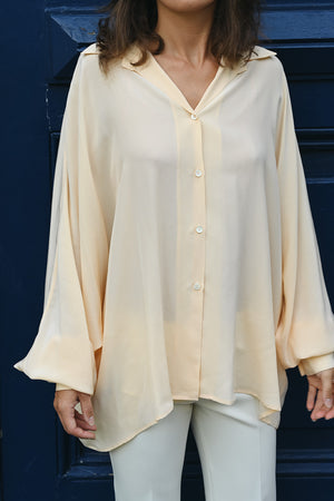 Cerena Silk Blouse - peach