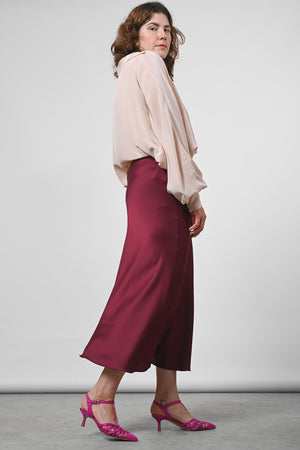 Cerena Silk Blouse - rose