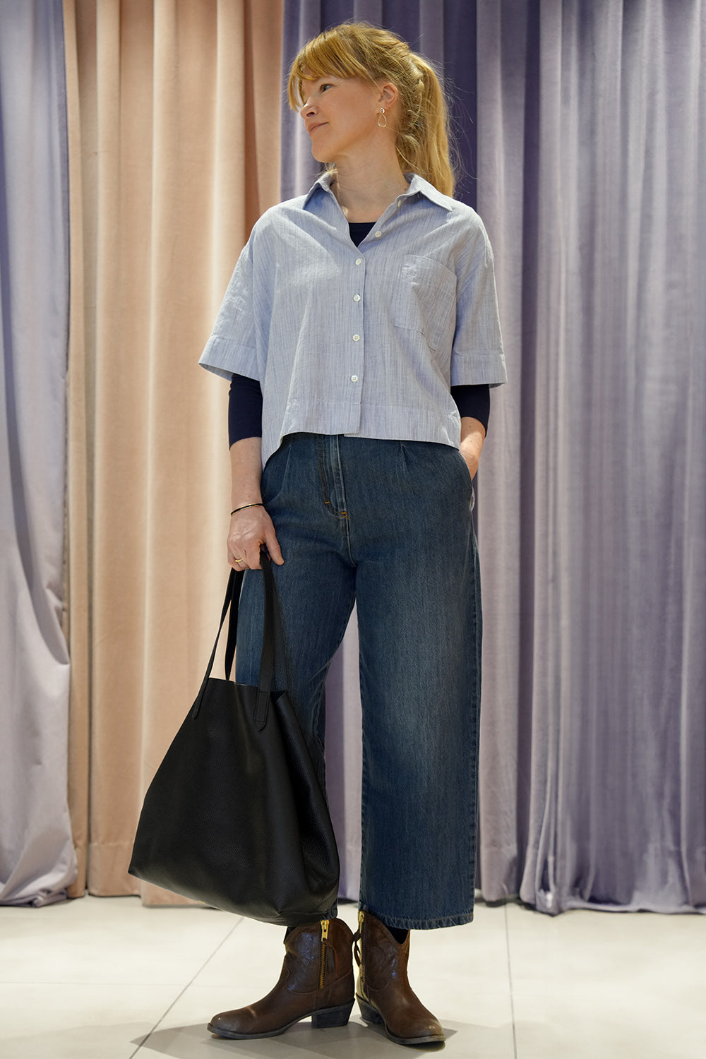 Como 1089 Blouse - baby blue