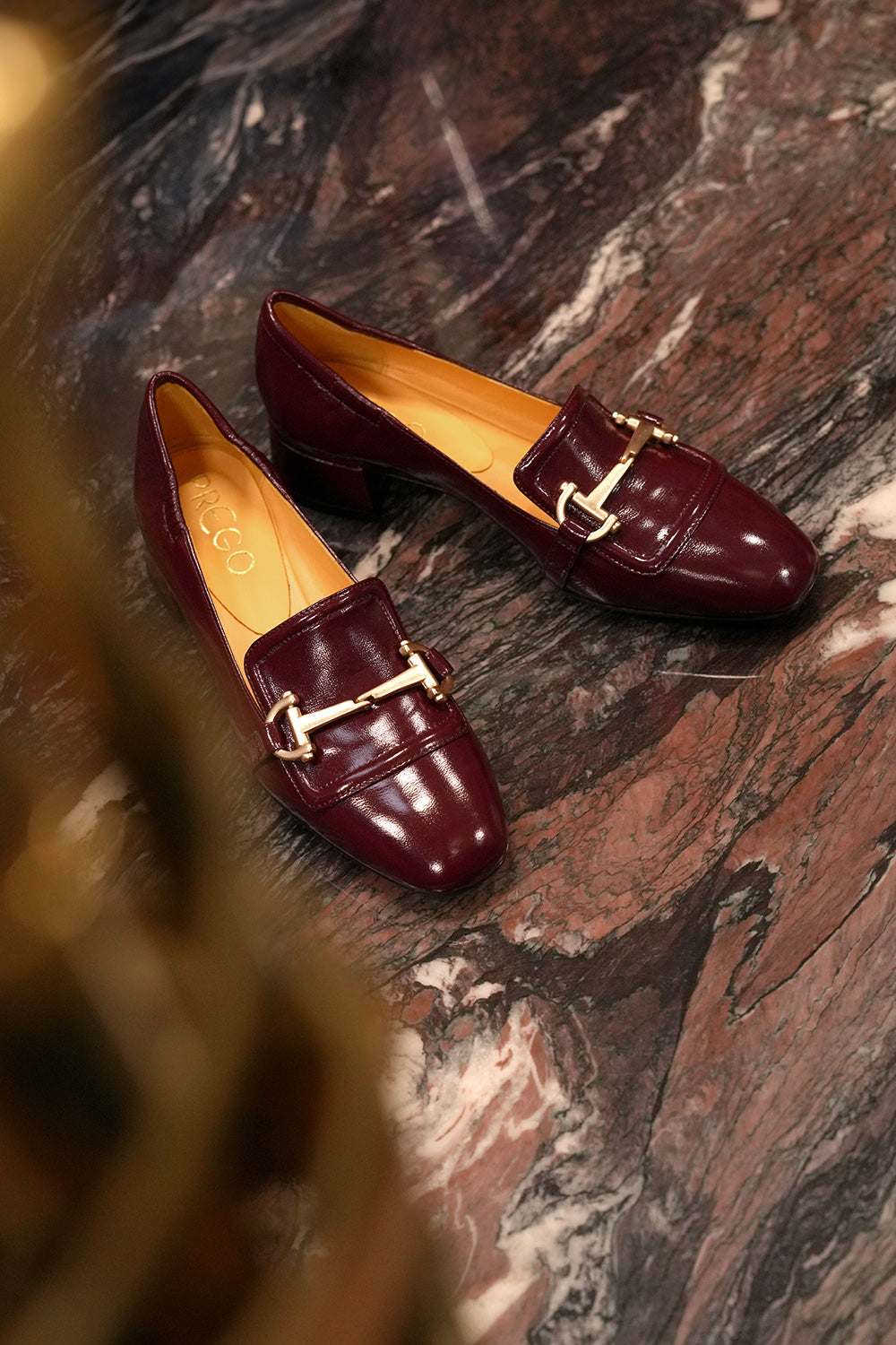 Elona Napl Shoe - burgundy