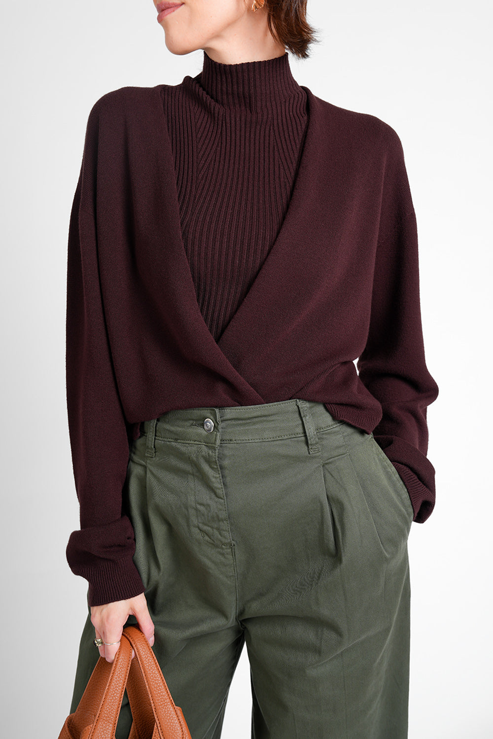 Erina Sj Cardigan - maroon