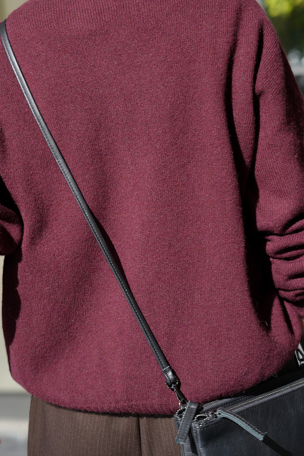 Estella Wool Cardigan - burgundy