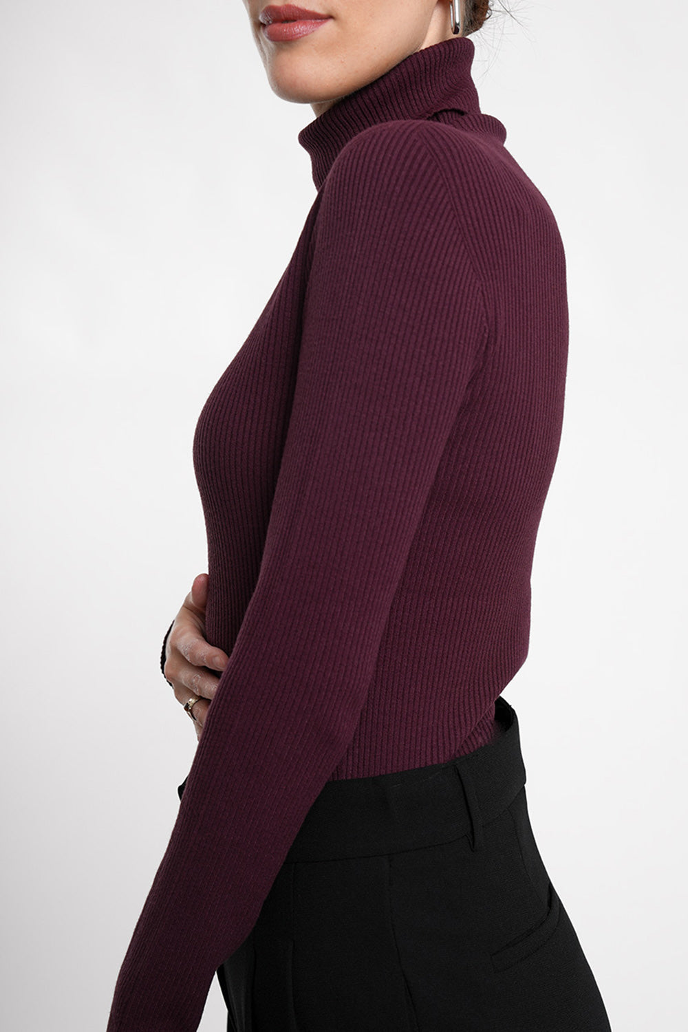 Klara Pull - aubergine