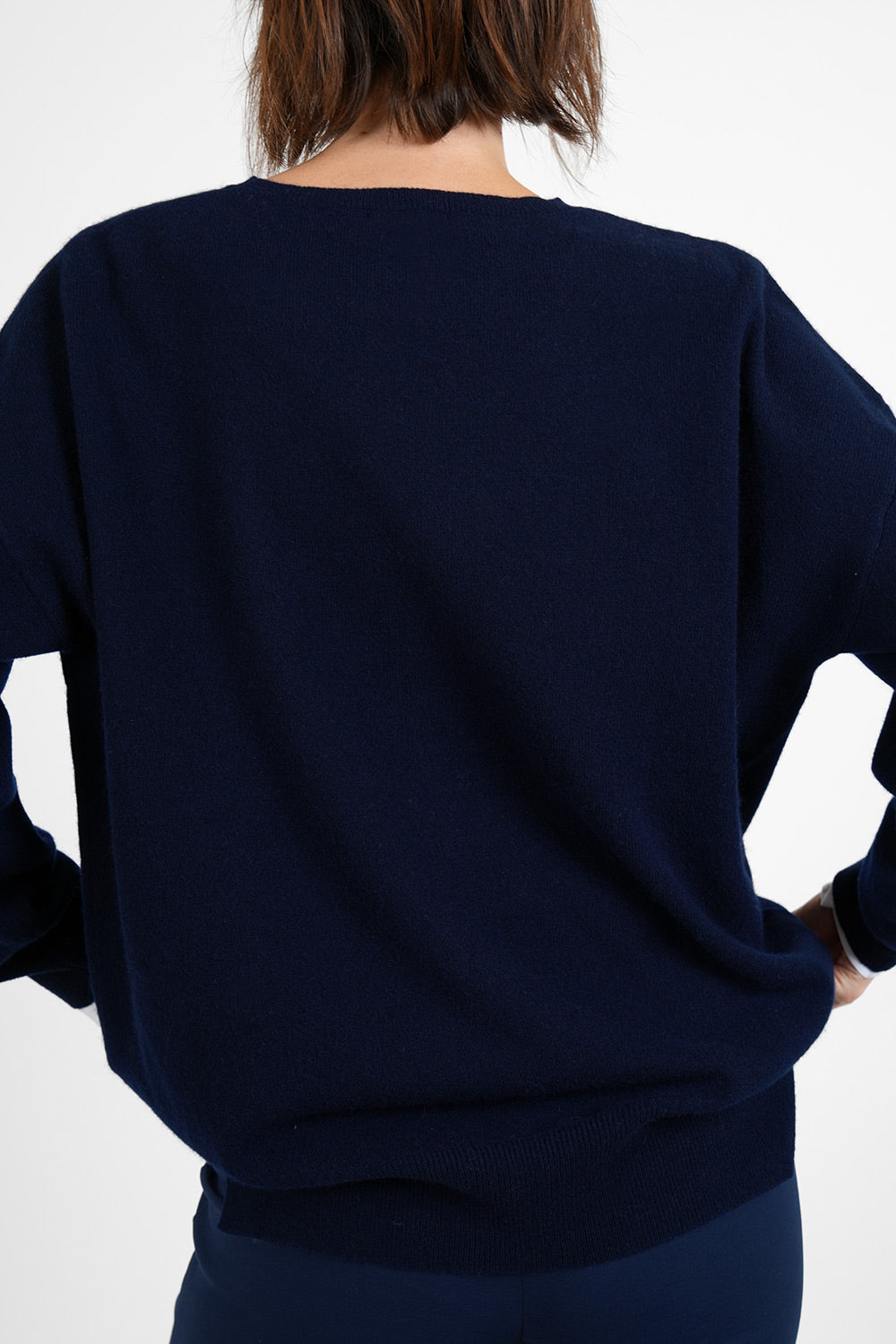 Mailin Wool Pullover - dark blue