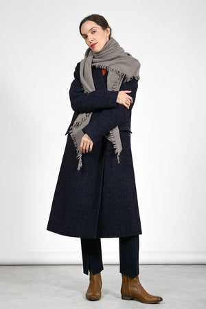 Olivin Wool Coat - navybrown