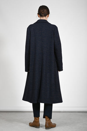 Olivin Wool Coat - navybrown