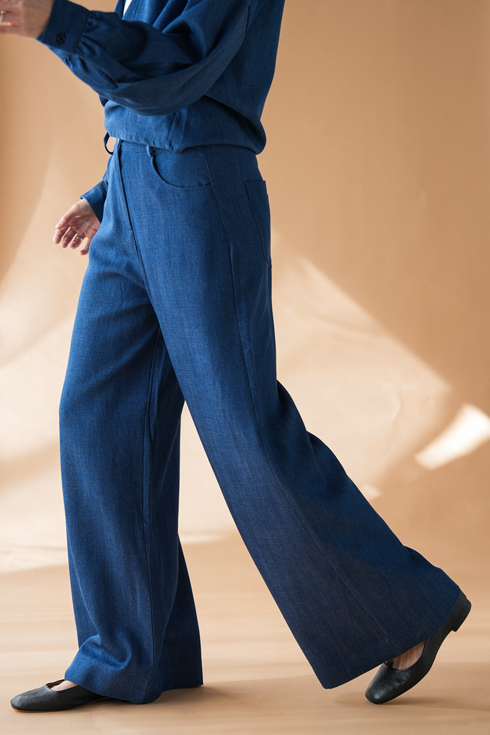 Paolo Tencel Pants - denim blue