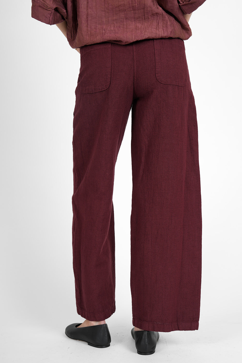 Philia Linen Pants - marsala