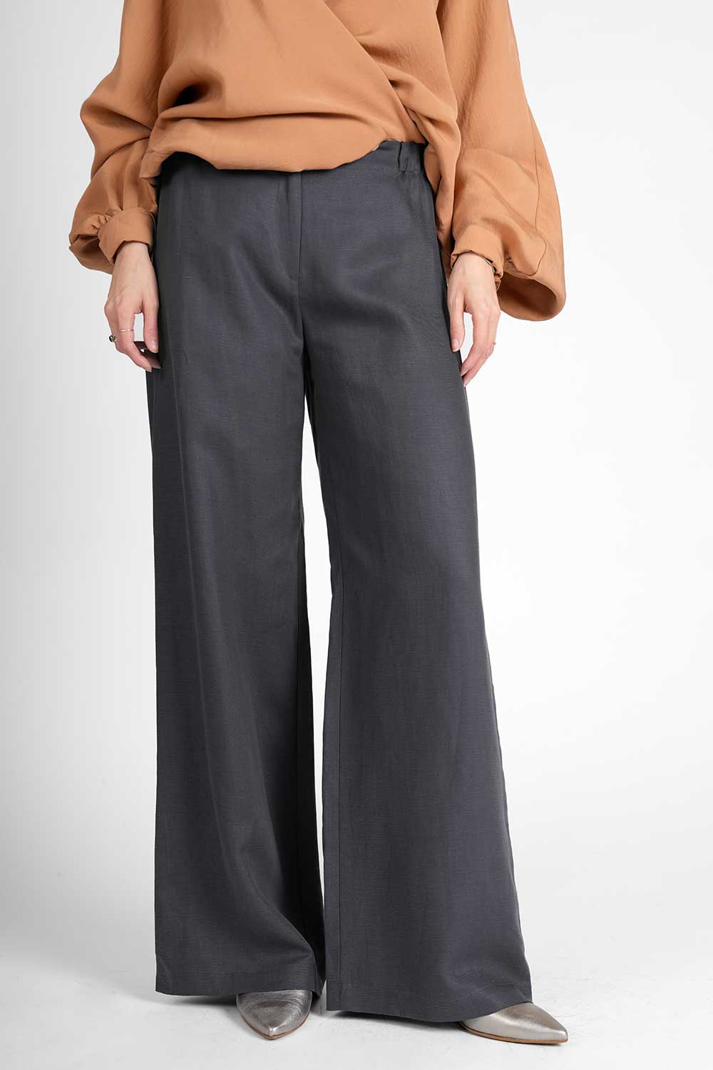 Prima Cupro Pants - darkgrey