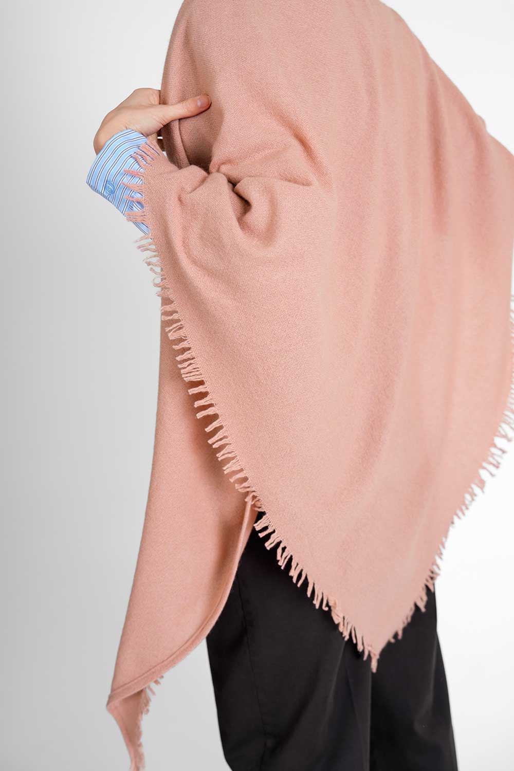 Quelara Wool Stola - blush