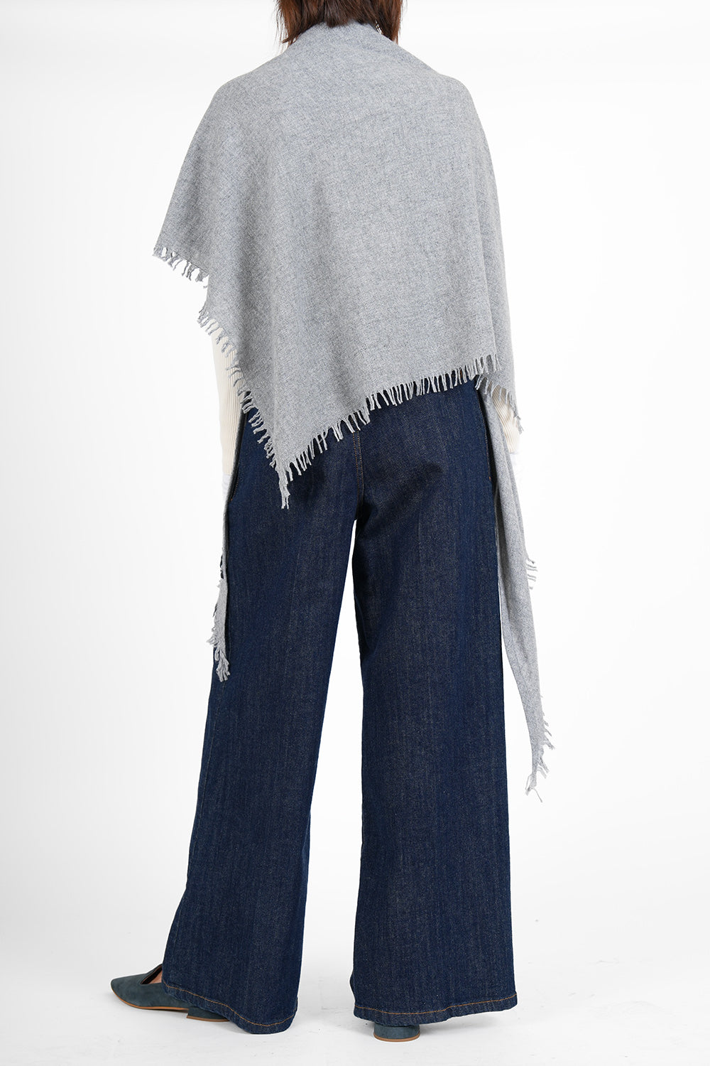 Quelara Wool Stola - grey