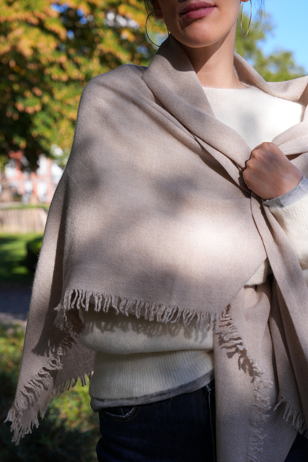 Quelara Wool Stola - sand