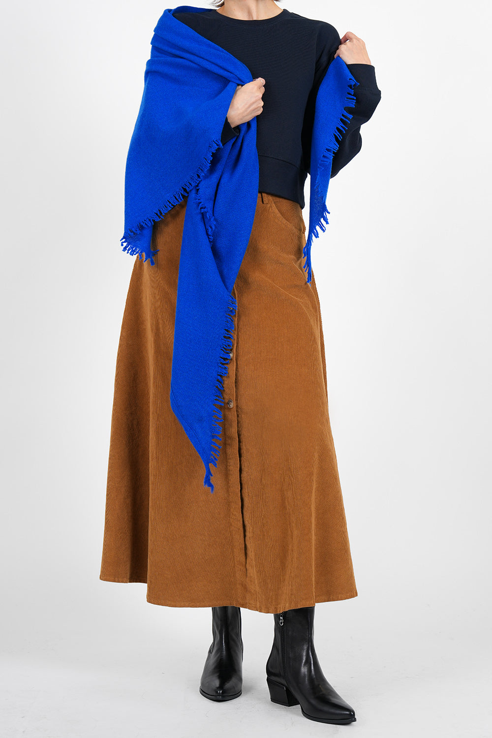 Quelara Wool Stola - iris