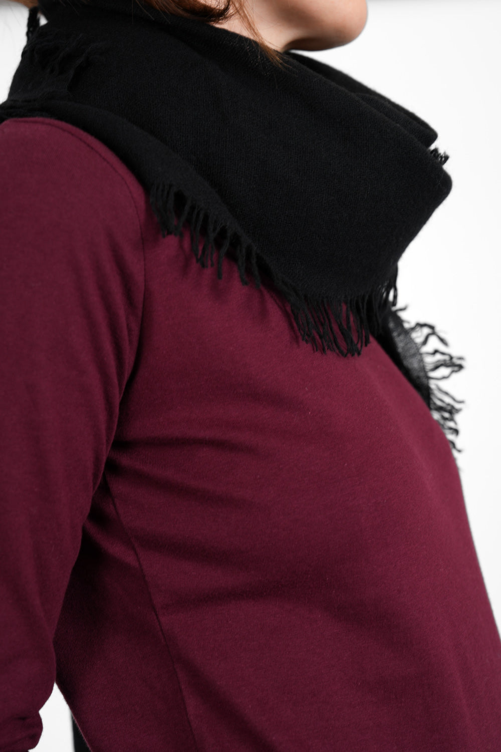 Quintin Wool Stola - black