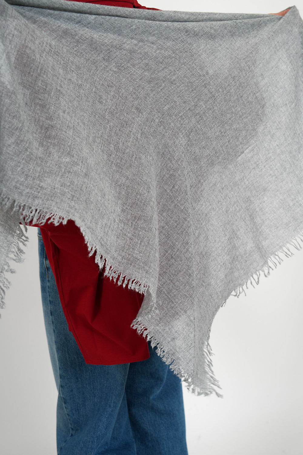 Quintin Wool Stola - light grey