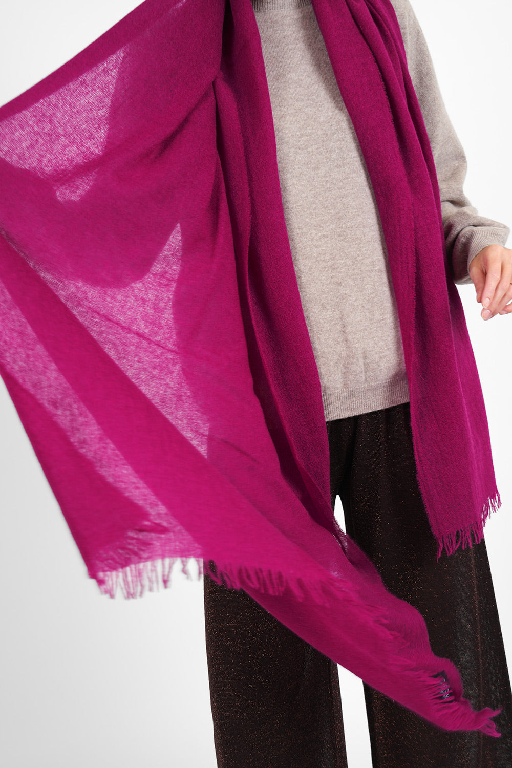 Quy Cashmere Scarf - magenta