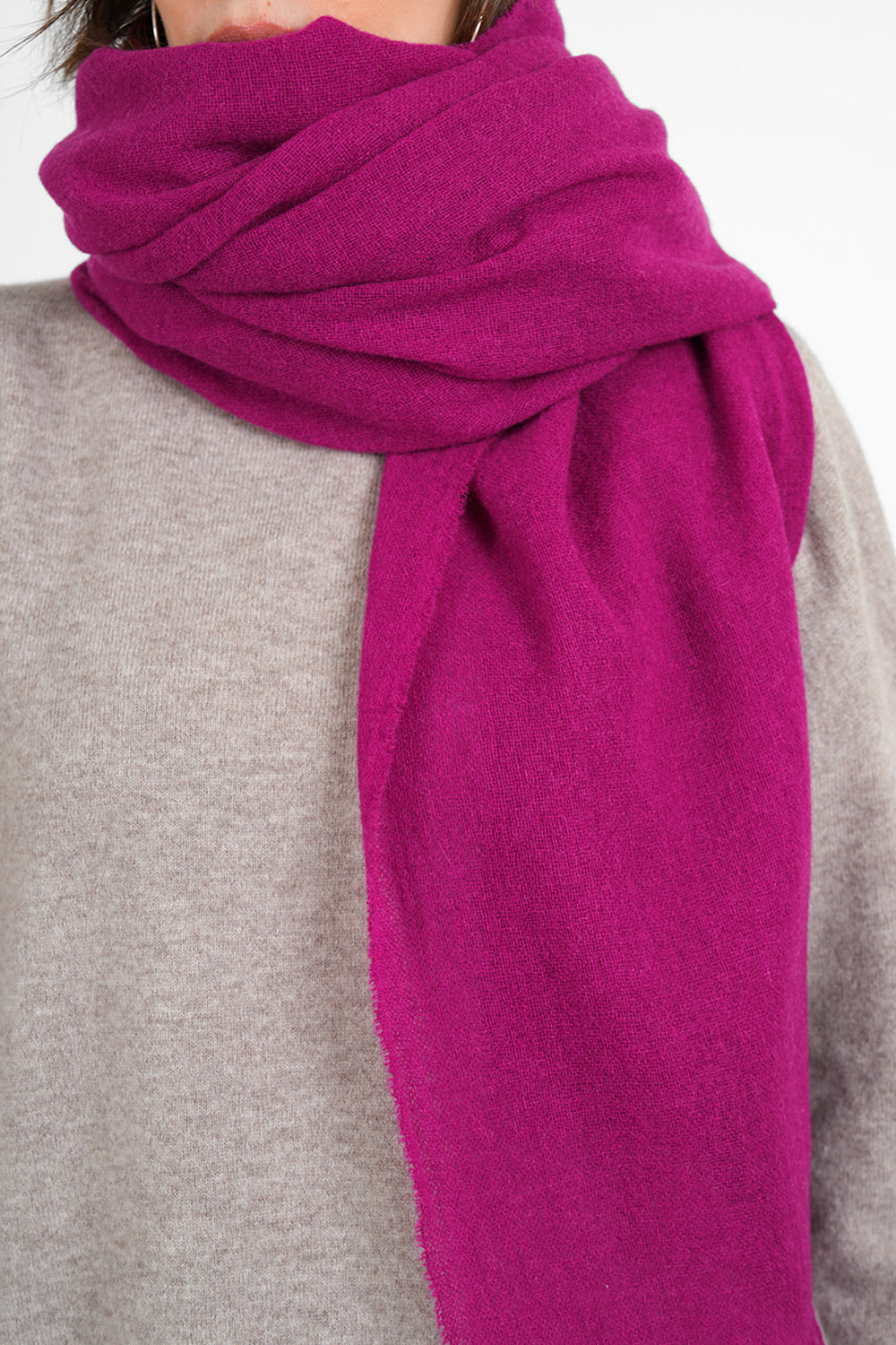 Quy Cashmere Scarf - magenta
