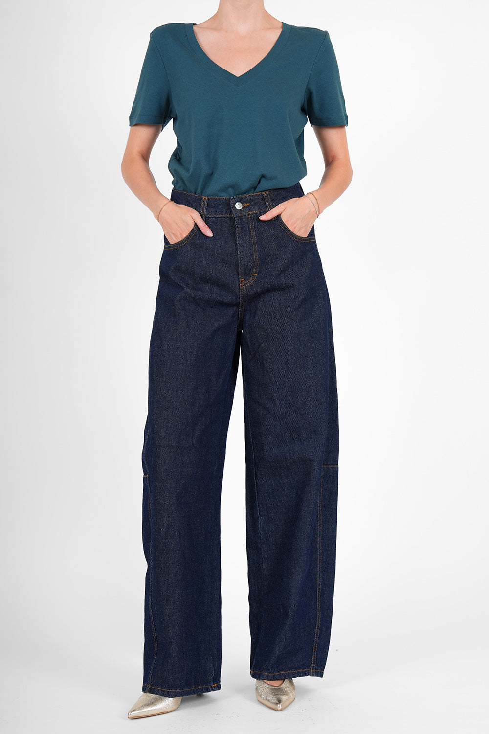 Tali Organic Cotton Shirt - teal