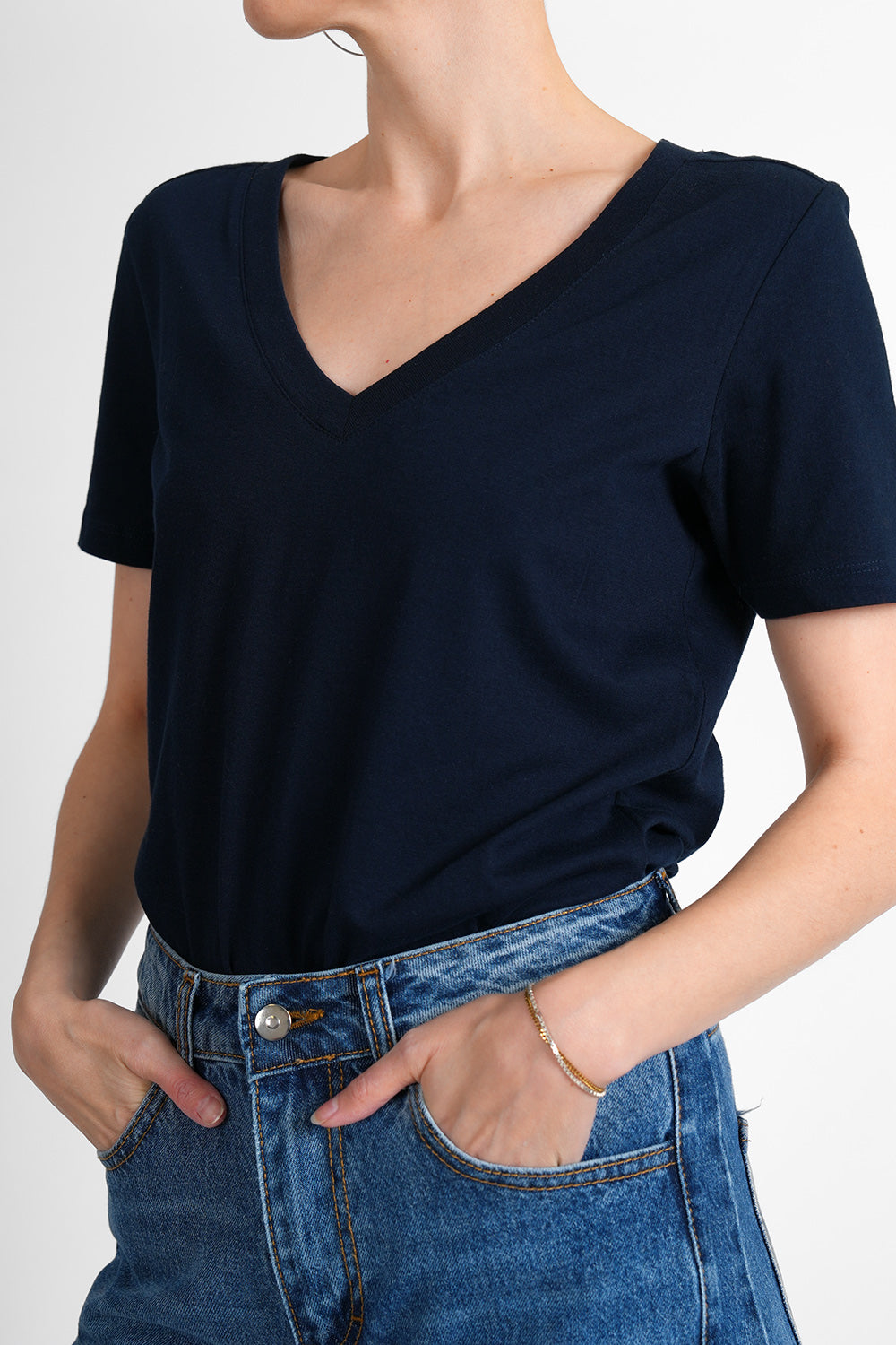 Tali Organic Cotton Shirt - dark blue