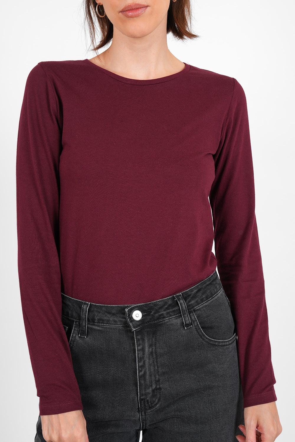 Tamon Organic Cotton Shirt - burgundy