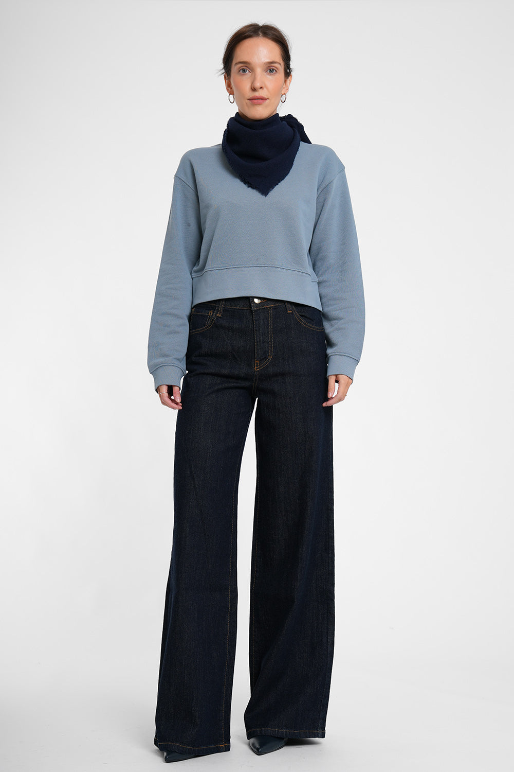 Tara Sweater - dusty blue
