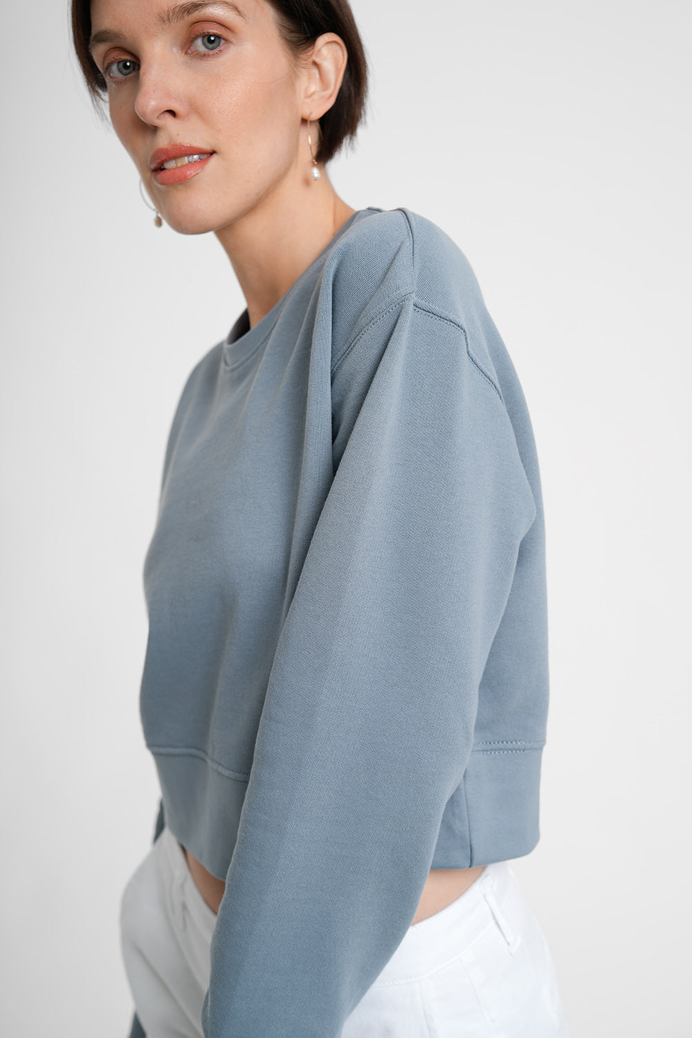 Tara Sweater - dusty blue