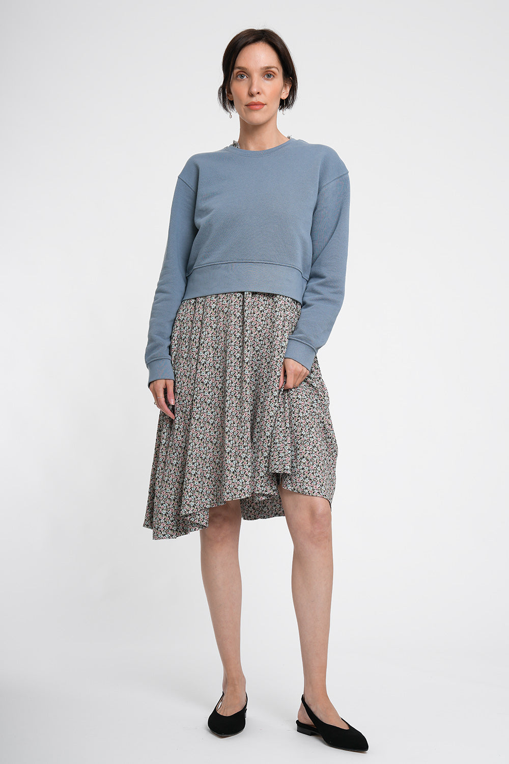 Tara Sweater - dusty blue