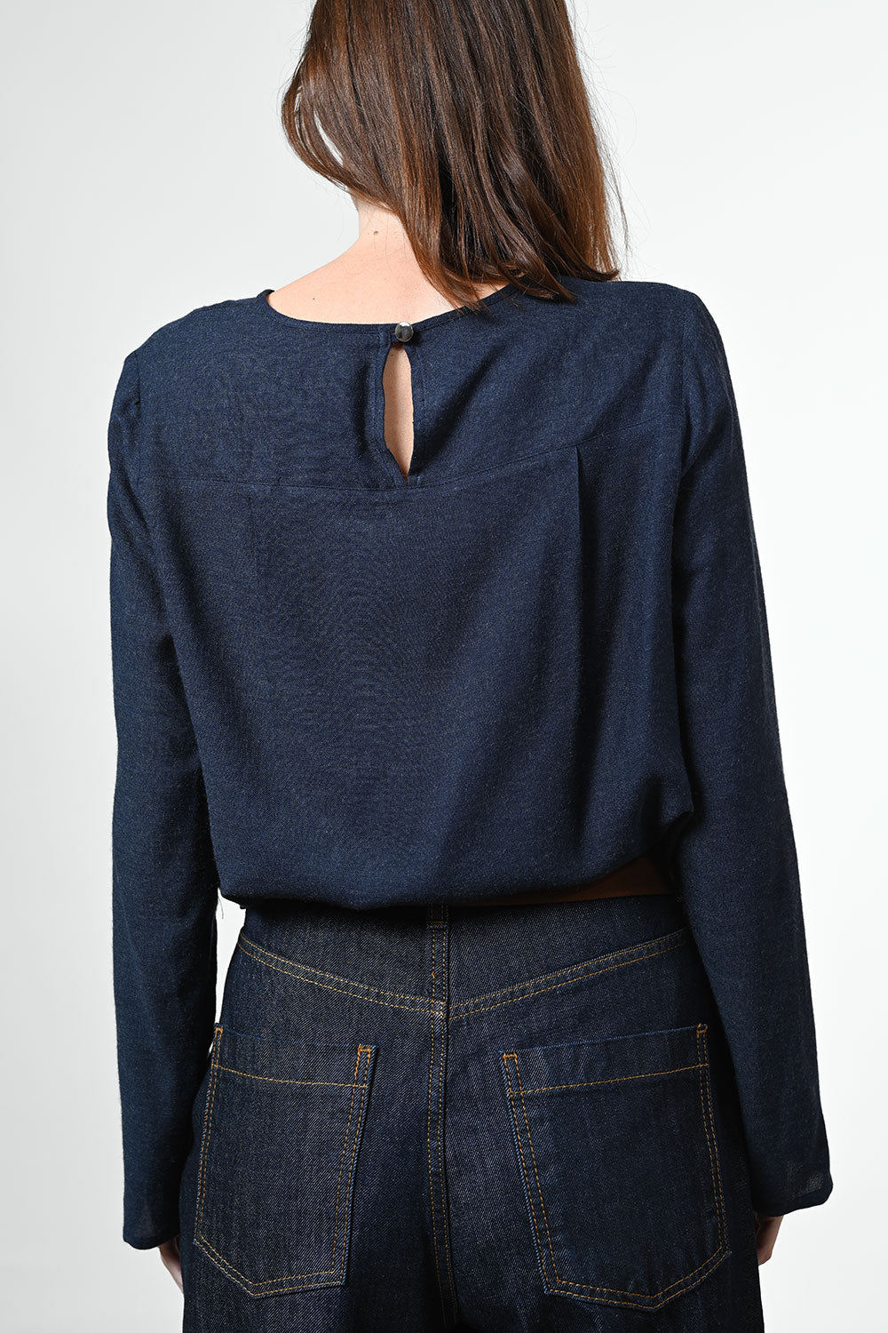 Tena Wool Tunic - blue