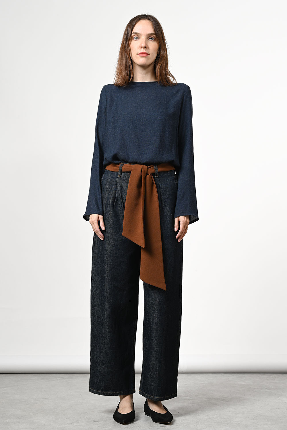 Tena Wool Tunic - blue